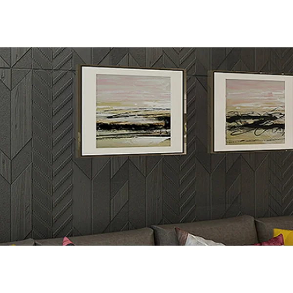 Premium Peel and Stick 3D Embossed Form Wall PANEL - 28x22x28x22/pc - LightGrey - 50pc