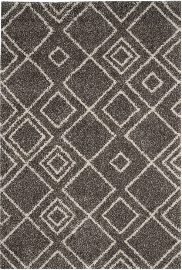 Safavieh Arizona Shag Brown & Ivory 6&-7x22 x 9&-2x22 Rug