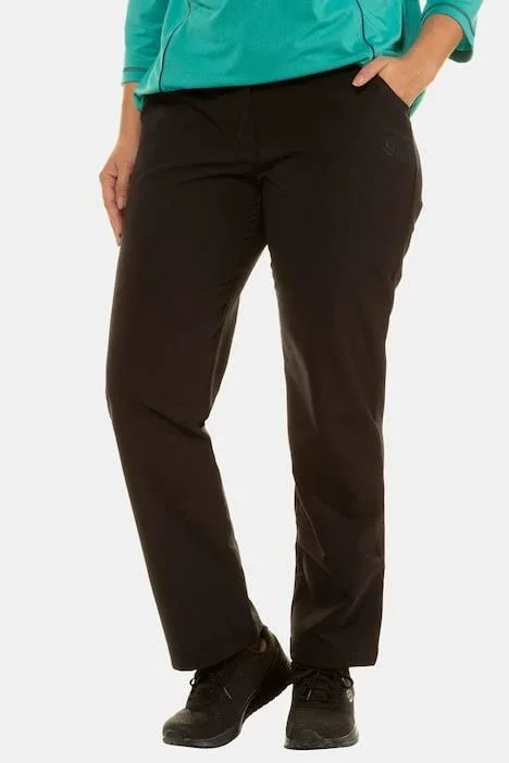 Ulla Popken Women's Plus Size Breathable Water Resistant Pants 700061 - Size: 12, Black