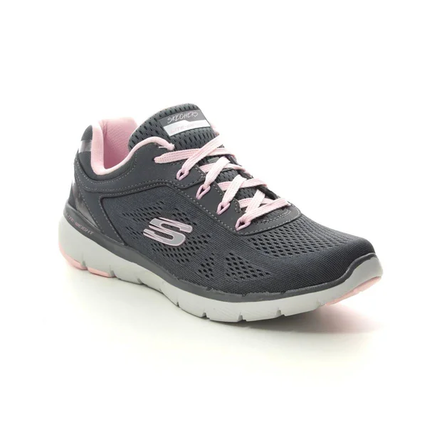 Skechers Women's Flex Appeal 3.0 Sneaker - Charcoal/Pink