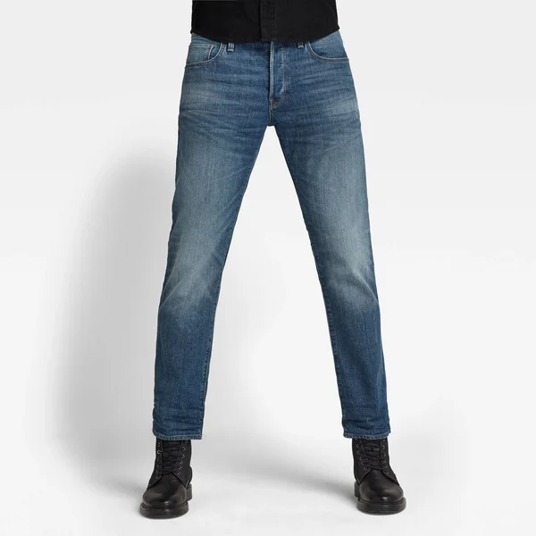 G-Star Raw Men 3301 Straight Jeans Medium Blue Size 29-30