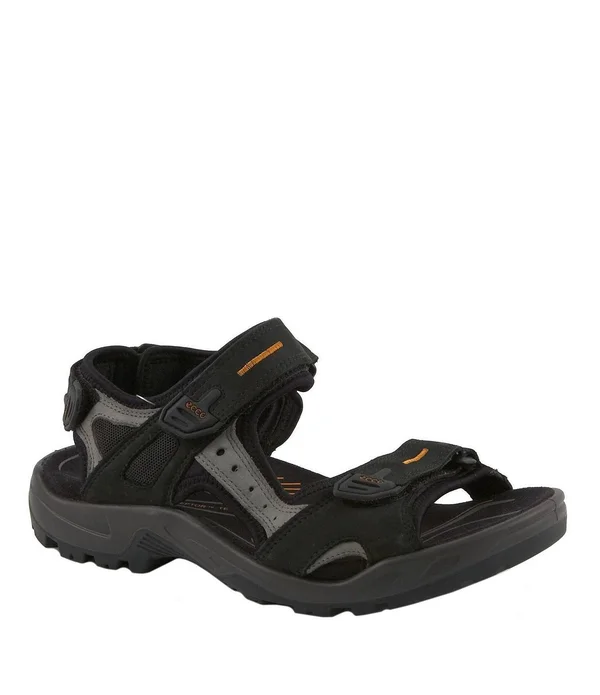 Ecco Men's Yucatan Sandal Black, Mole, 43