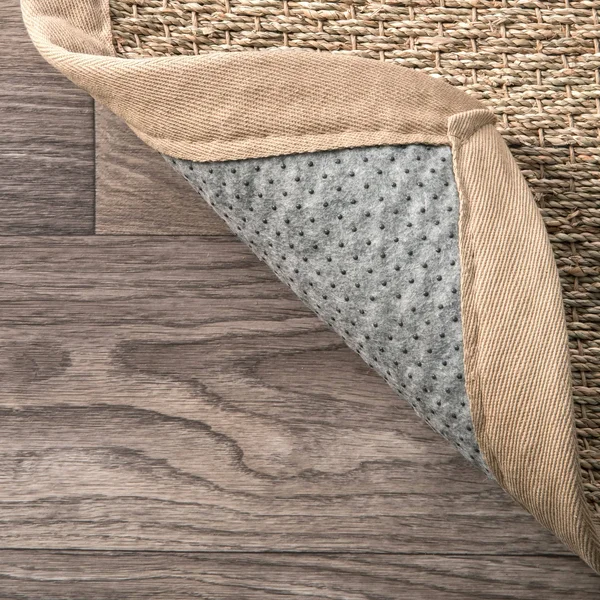 nuLOOM Elijah Seagrass Natural Area Rug, 8& Round, Navy