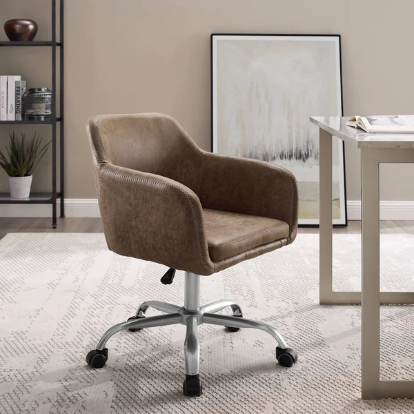 Linon Rylen Office Chair Brown