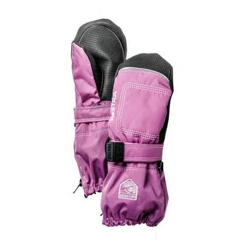 Hestra Baby Zip Long Mitten - Toddlers& Pink Print, 4