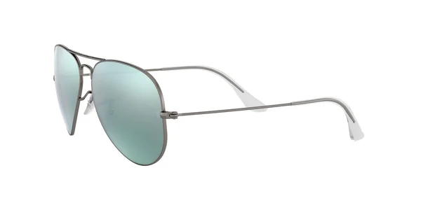Ray-Ban Aviator Gunmetal Sunglasses - Gunmetal Frames/Gray Flash Lenses