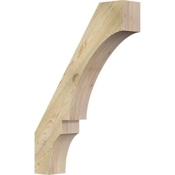 Ekena Millwork 6x22W x 28x22D x 40x22H Balboa Rough Sawn Brace - Douglas Fir