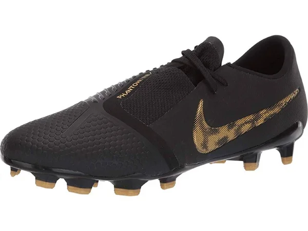 Nike Phantom Venom Pro FG Soccer Cleats (Black/Metallic Vivid Gold) - 9.5