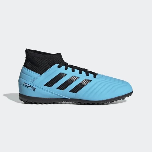Adidas Predator Tango 19.3 Turf Shoes Bright Cyan 5.5 Kids - Soccer Cleats