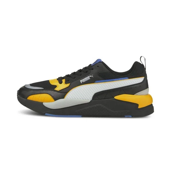 Puma X-Ray 2 Square Sneakers, Black/White/Saffron, 9.5