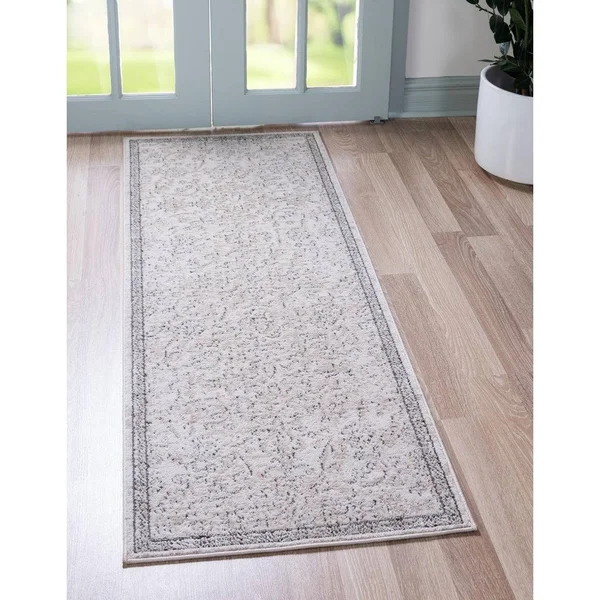 Porch & den Rask Scrolling Floral Area Rug - 6& x 9& - Beige