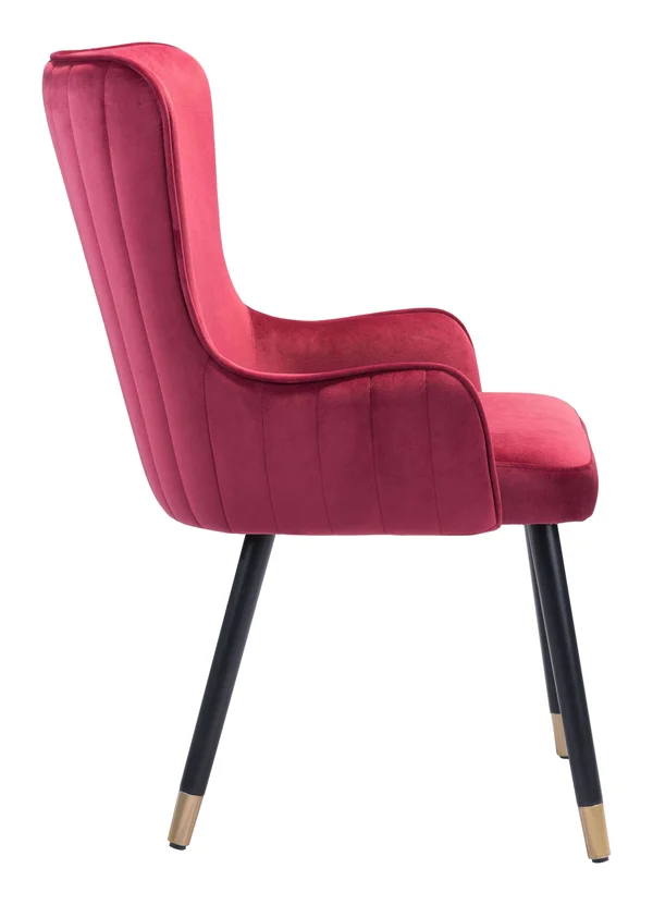 Zuo Modern Paulette Accent Chair Red