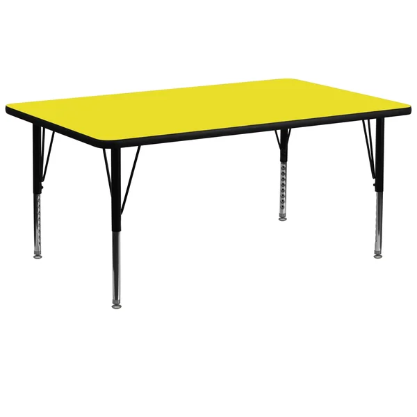 Flash Furniture 30&&w x 72&&l Rectangular Red HP Laminate Activity Table