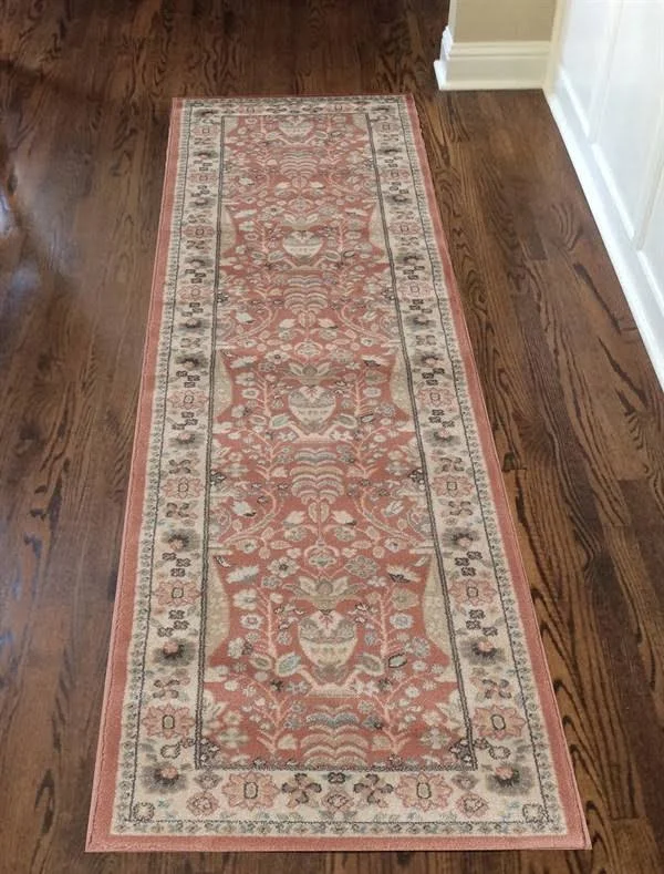 Origins 7&10x22 x 10&6x22 Terracotta Large Giorno Oriental Area Rug