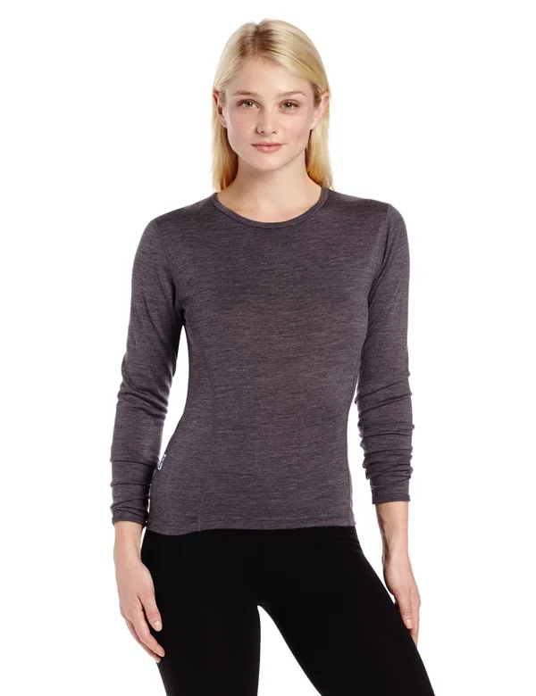 Minus33 Merino Wool Women's Moriah Lightweight Crew - Charcoal, Medium