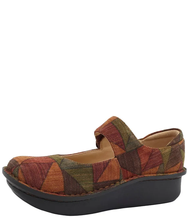 Alegria Paloma Patchwork Printed Leather Mary Janes - 39(9M)