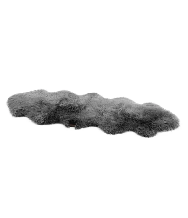 Ugg Sheepskin Area Throw Rug, Grey