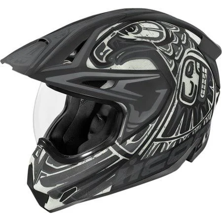 Icon Variant Pro Totem Dual Sport Helmet Black/Gray - Size: Medium (MD)(Medium)