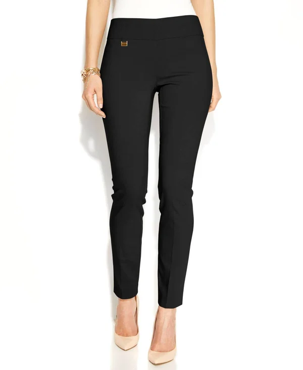 Alfani Petite Tummy-Control Pull-On Skinny Pants, Petite & Petite Short, Created for Macy&s - Modern Navy - Size 6p