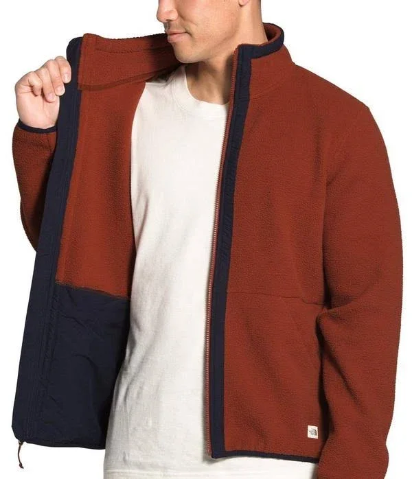 The North Face Men's Carbondale Full Zip Jacket (Size: Small): Brandy Brown-Aviator Navy