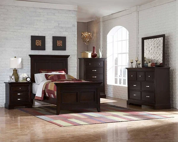 Homelegance 1349-1 Glamour Espresso Queen Bed