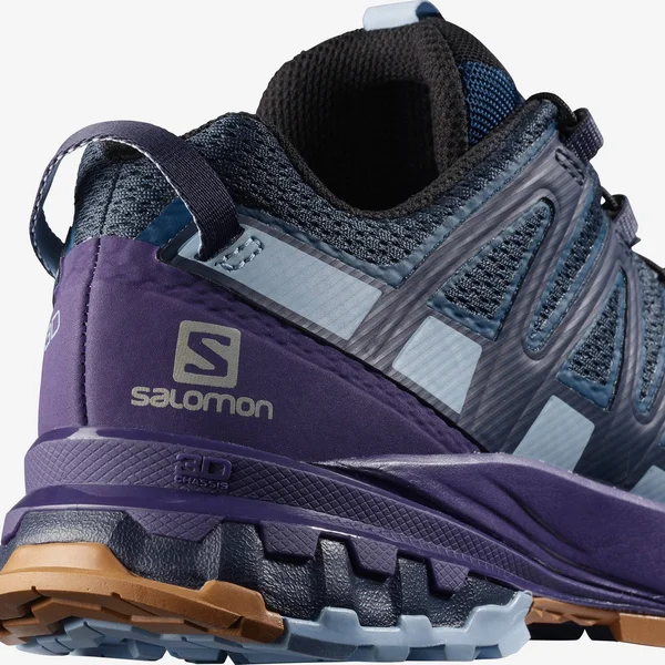 Salomon Women's XA Pro 3D V8 - 7.5, Poseidon/Violet Indigo/Forever