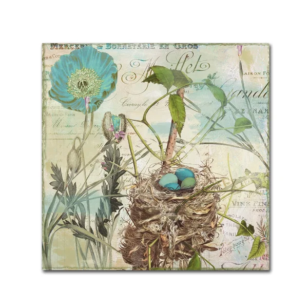 Trademark Fine Art Nesting I Canvas Art by Color Bakery - Size: 24 x 24