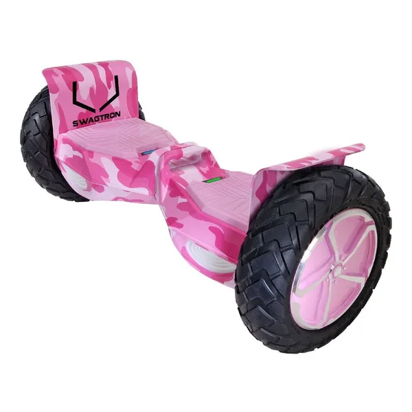 Swagtron Swagboard T6 Outlaw Off-Road Bluetooth Hoverboard, 12mph Speed, Pink