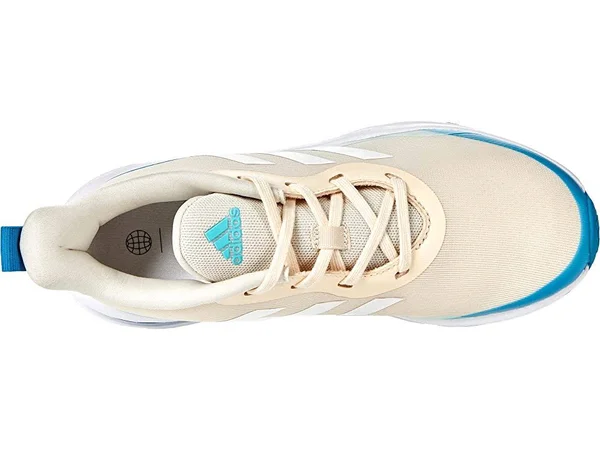 Adidas Youth FortaRun Running Shoes 4.5, Tan/Baby Blue/White