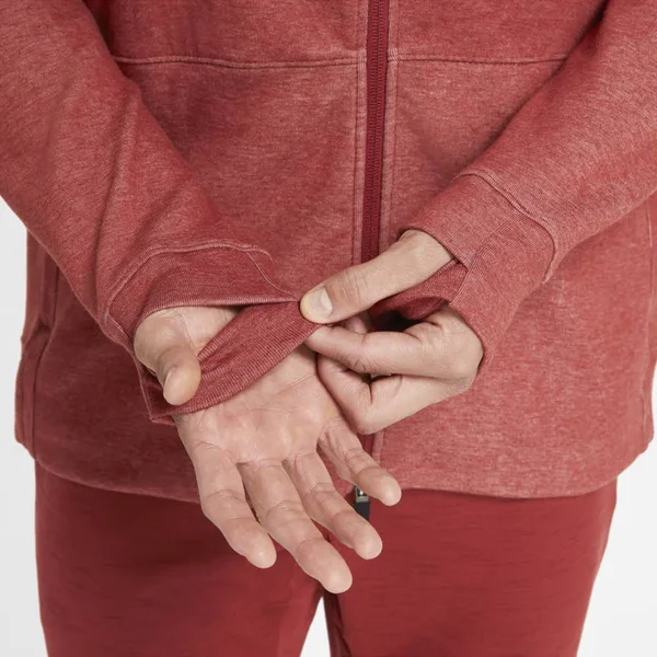 Nike Yoga Men's Full-Zip Hoodie in Red, Size: Small, CU6260-689