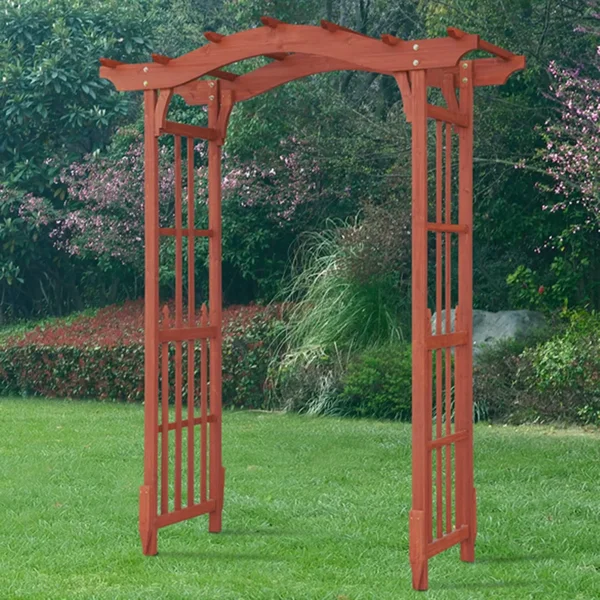 Convenience Concepts Oxford Garden Arbor, Red