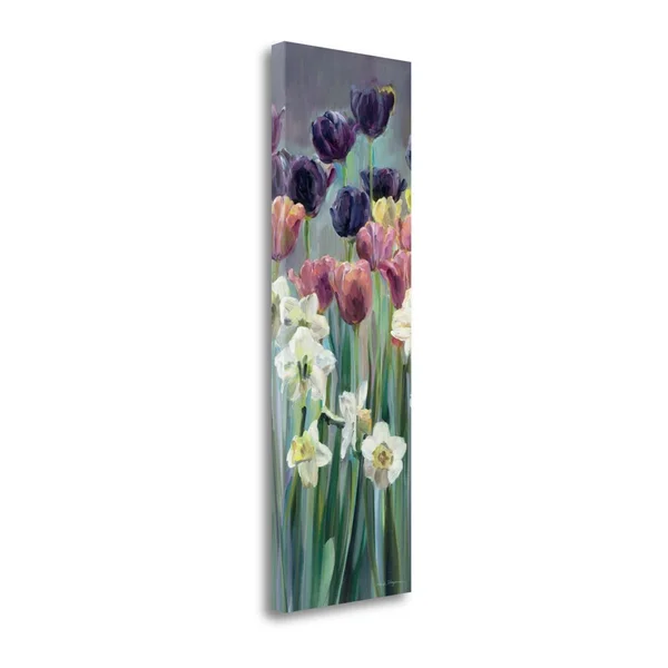 Tangletown Fine Art Grape Tulips Panel II by Marilyn Hageman, Giclee Print on Gallery Wrap Canvas