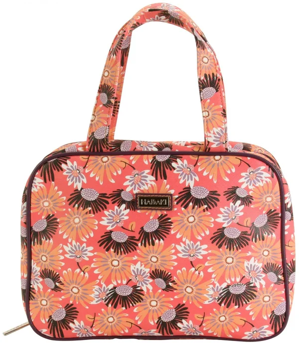 Hadaki by Kalencom Women's Sponge Nylon Makeup Case Pod - Daisies, US