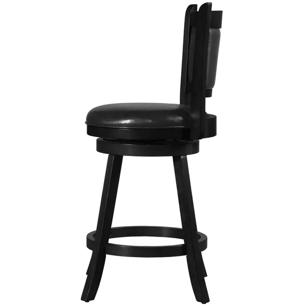 Hillsdale Dennery 24x22 Swivel Counter Stool - Black
