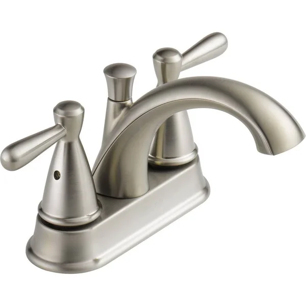 Worth 4 in. Centerset 2-Handle Bathroom Faucet in Vibrant Brushed Nickel