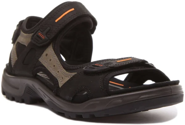 Ecco Men's Yucatan Sandal Black, Mole, 43