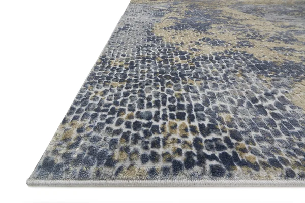 Loloi Patina PJ-05 7&10x22 Round Ocean, Gold Rug