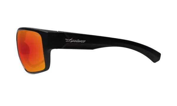 Bomber Sunglasses - Mana Bomb Matte Black FRM - Red Mirror Polarized Lens, Rasta Foam