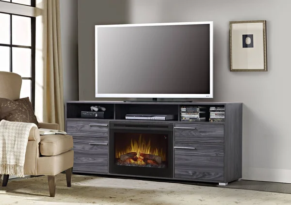 Dimplex Sander Media Console Electric Fireplace with Logs