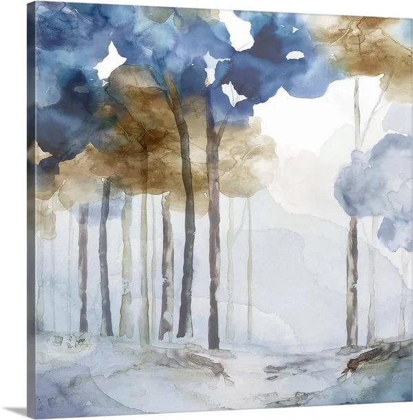 in The Blue Forest I, Canvas Wall Art, 20x20, Great Big Canvas