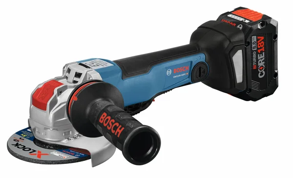 Bosch GWX18V-50PCB14 18V X-Lock Brushless Connected-Ready 4-1/2 in. – 5 in. Angle Grinder Kit with (1) CORE18V 8.0 Ah Performanc
