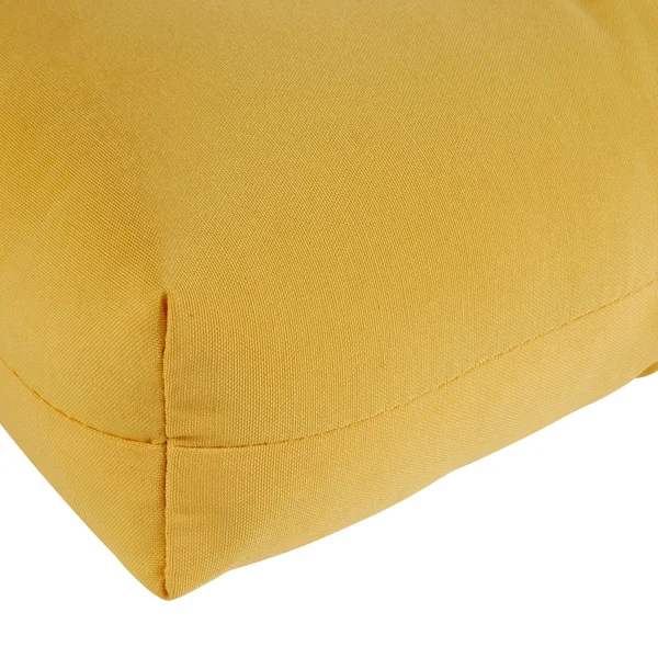 Solid Outdoor High Back Chair Cushion - Sunbeam - Kensington Garden