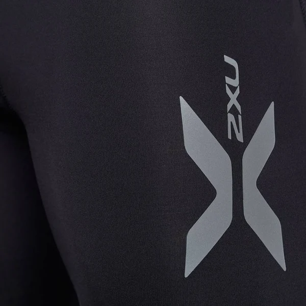 2XU Men's Compression Logo Tights Black/Black