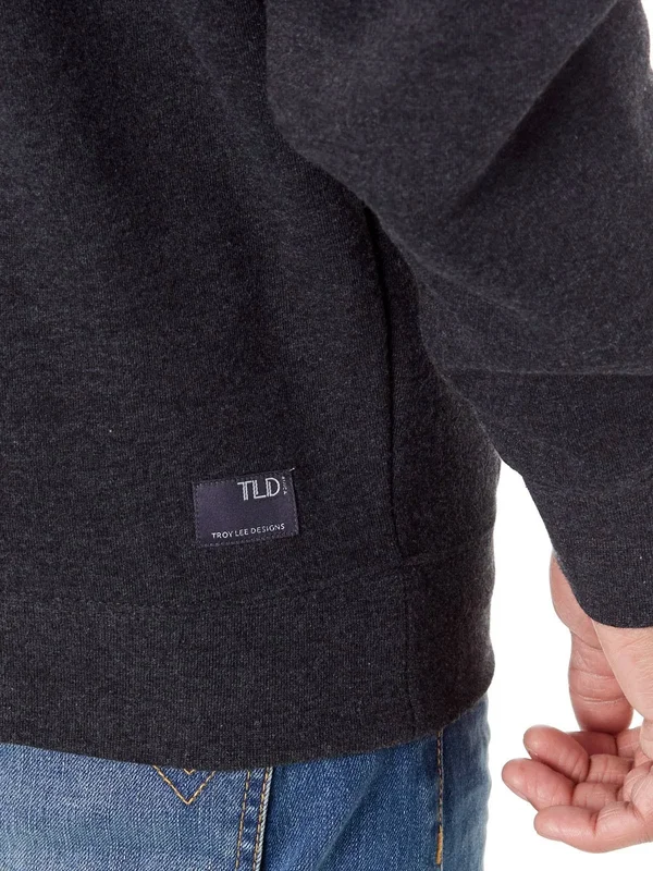 Troy Lee Designs Signature Pullover - Charcoal Heather - Small