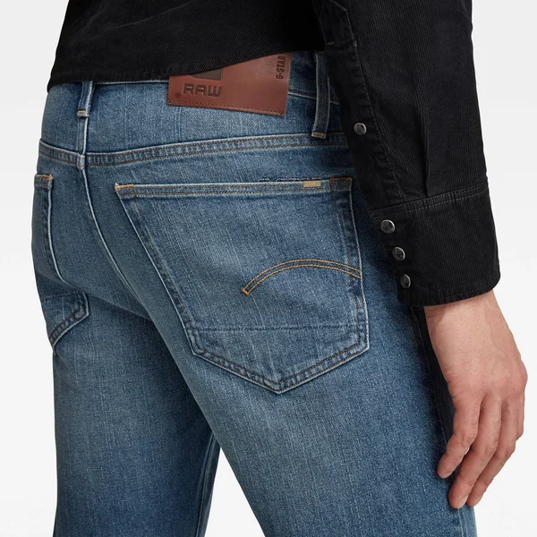 G-Star Raw Men 3301 Straight Jeans Medium Blue Size 29-30