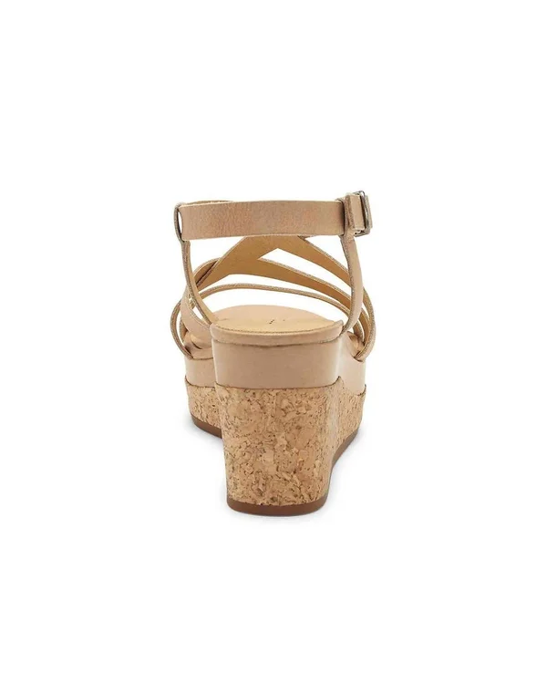 Women's Lucky Brand Batikah Strappy Wedge Sandal, Size 5.5 M - Beige