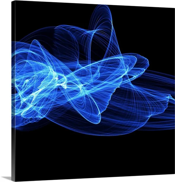 Blue Abstract Patterns, Artwork, Canvas Wall Art, 20x20, Great Big Canvas