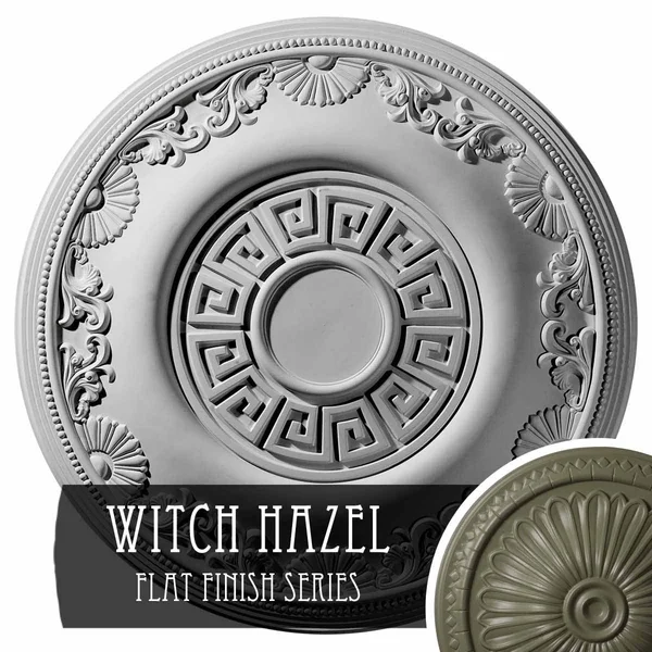 25 7/8x22OD x 2 1/4x22P Nestor Ceiling Medallion (Fits Canopies Up to 5x22), Hand-Painted Witch Hazel