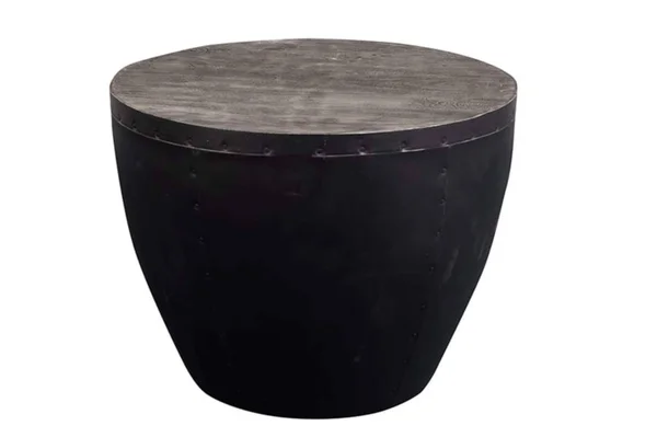 Porter Designs Thrum Round End Table - Gray