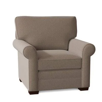 Caddy 38x22 Wide Armchair Craftmaster Body Fabric: Handsome 7, Arm Covers: Yes